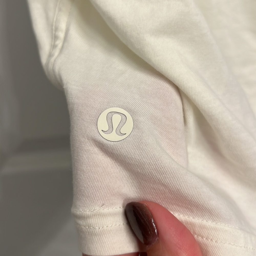 Cream Open Back Tee - image 3